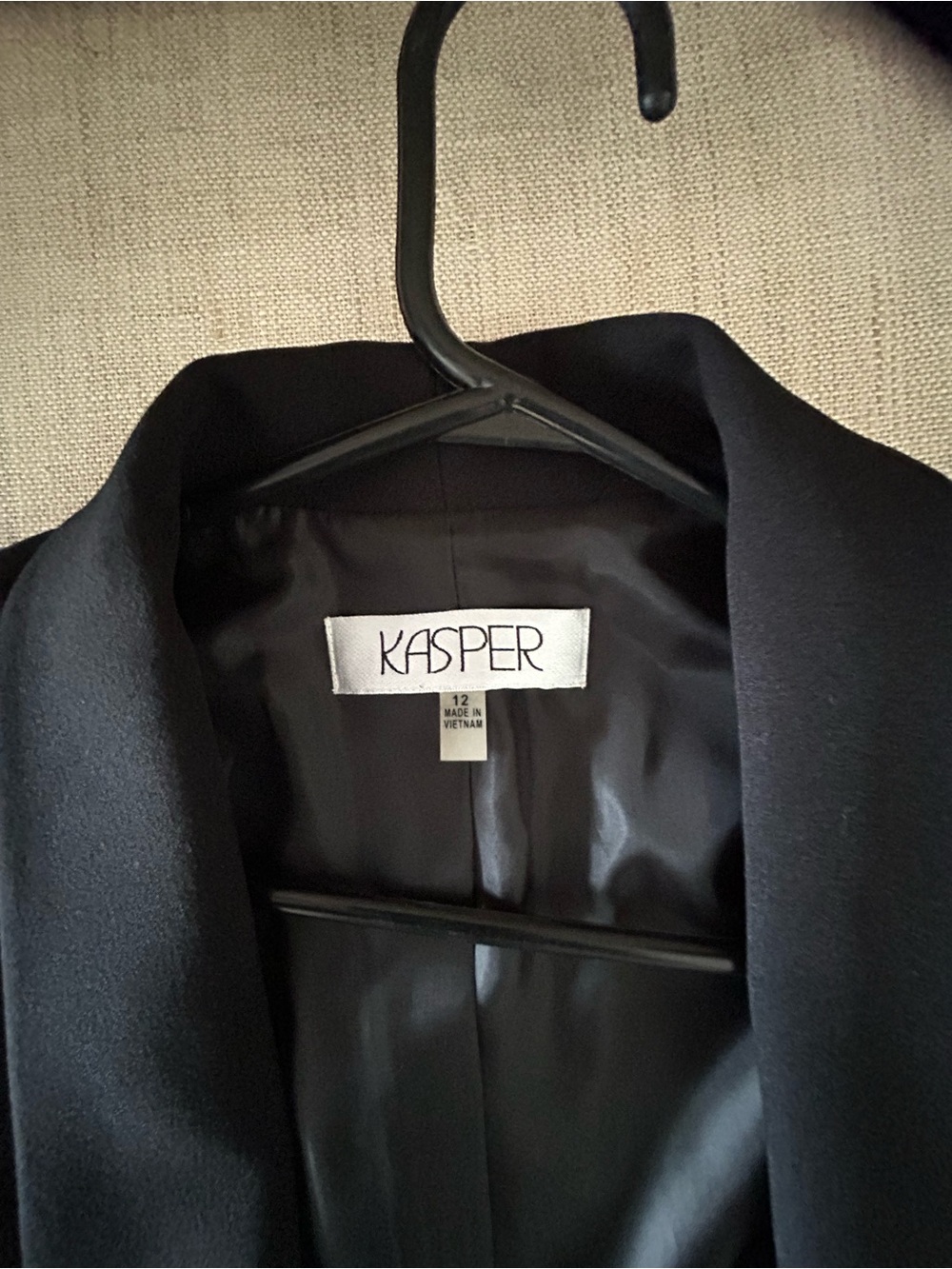 Kasper Black Women's Blazer 3/4 length Sleeves